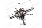 Crankshaft for 50-80cc moped 139FMB
