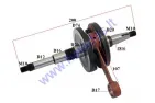 Crankshaft for 50-80cc scooter Honda Dio AF27 AF28, Kymco ZX,Sym