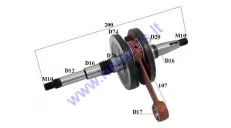 Crankshaft for 50-80cc scooter Honda Dio AF27 AF28, Kymco ZX,Sym
