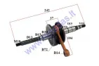 Crankshaft for 50-80cc scooter Minarelli Horizontal  2T PIN10 13mm