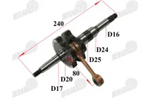 Velenas alkūninis motorolerio 50cc APRILIA SR50 SUZUKI KATANA MORINI LC 1999-2006