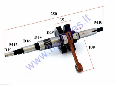 Crankshaft for 50cc scooter
