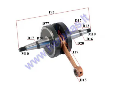CRANKSHAFT FOR SCOOTER Derbi Senda 50cc STD Taivan