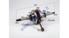 Crankshaft for 50cc scooter GY6