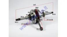 Crankshaft for 70-80cc scooter GY6