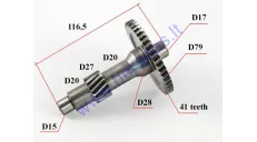 Gearbox drive shaft/ middle shaft for quad bike
