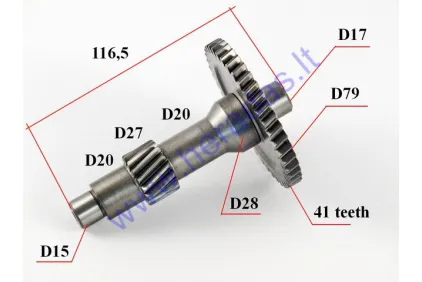 Gearbox drive shaft/ middle shaft for quad bike