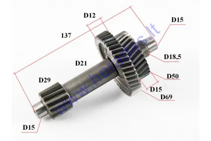 Gearbox drive shaft/ middle shaft for quad bike