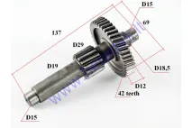 Gearbox drive shaft/ middle shaft for quad bike