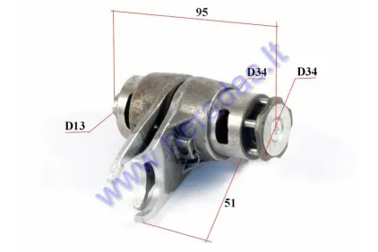 Velenas greičių dėžės su šakute keturračio motociklo