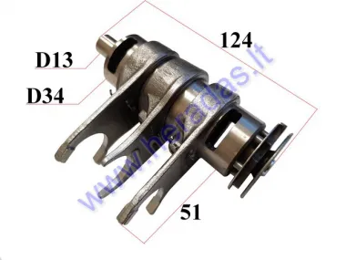 Gear selector drum and forks for motorcycle 190cc ZS190 W190 5 gear box