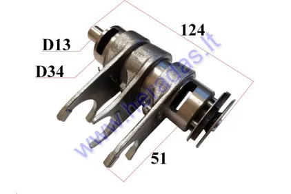 Gear selector drum and forks for motorcycle 190cc ZS190 W190 5 gear box