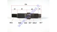 Transmission gear shaft for scooter L126