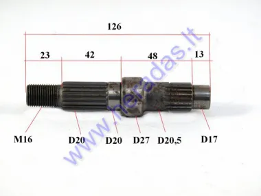 Transmission gear shaft for scooter L126