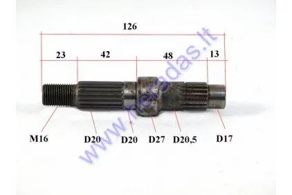 Transmission gear shaft for scooter L126