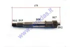 Transmission gear shaft for scooter L175