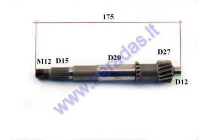 Transmission gear shaft for scooter L175