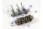 Gear shift drum assembly (with forks) for ATV quad bike