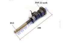 Velenas užvedimo kojelės 125cc motociklui