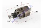 Gearshift drum for quad bike 200cc GY6