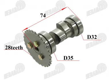 Velenėlis paskirstymo keturračiui motociklui 110cc