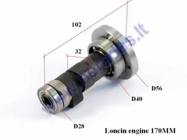 Camshaft for motorcycle 250cc