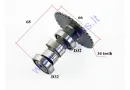 Camshaft for scooter 50cc