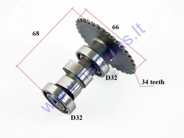 Camshaft for scooter 50cc