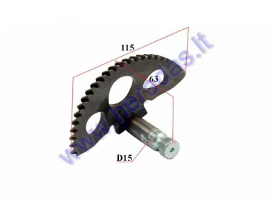 Velenėlis/pusmėnulis  motorolerio kojiniam užvedimui 125cc Piaggio,Gilera,Aprilia