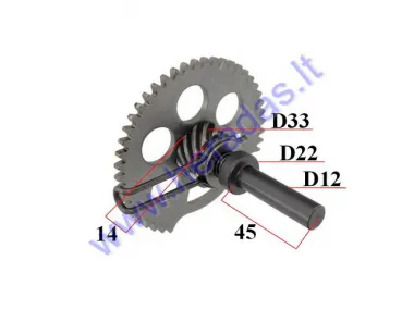 Kick start spindle for scooter L99 4T 125CC