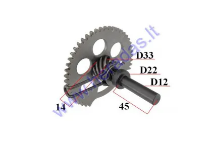 Kick start spindle for scooter L99 4T 125CC