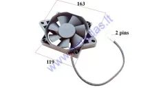 Cooling fan for ATV quad bike 2-hole mounting