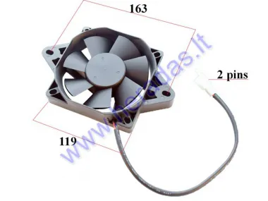 Cooling fan for ATV quad bike 2-hole mounting