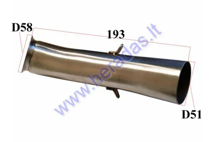 Middle muffler KTM Duke 51mm KTM DUKE RC 125 250 390 RC390 Duke390 tube
