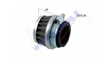 Wire mesh air filter for motorcycle D35-D36