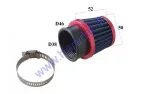 Wire mesh sports air filter for motorcycle, quad bike D38 straight