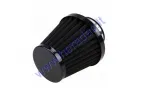 Wire mesh sports air filter for motorcycle, quad bike D42 straight black/black