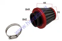 Wire mesh sports air filter for motorcycle, quad bike