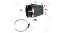 Wire mesh sports air filter for motorcycle, quad bike D50 straight