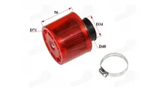 Wire mesh sports air filter for motorcycle, quad bike