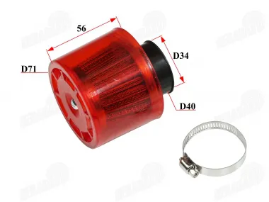 Wire mesh sports air filter for motorcycle, quad bike