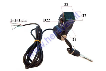 Voltmeter for electric scooter Ultron with ignition lock