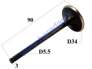 INTAKE VALVE FOR ATV QUAD BIKE 250cc D34 H90