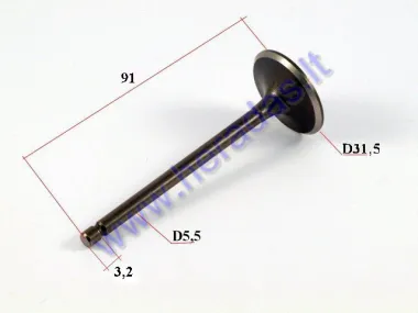 Intake valve for ATV quad bike 250cc