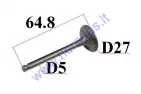 Vožtuvas įsiurbimo motociklo D27 H64.8 kotelis 5mm