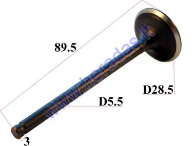 Exhaust valve for ATV quad bike 250cc D28,5
