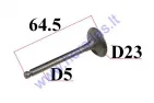 Vožtuvas išmetimo motociklo D23 H64.5 kotelis 5mm