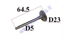 Vožtuvas išmetimo motociklo D23 H64.5 kotelis 5mm