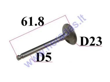 Vožtuvas motorolerio GY6 D23 H61.8 D5
