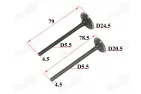 Valve set exhaust + intake for motorcycle H78.5 H79 KINGWAY CHOPPER 350